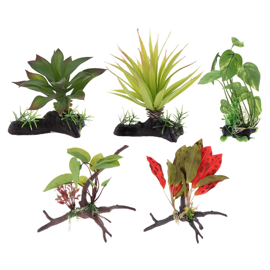 Aquarium Plant Vine - Reptile Terrarium Plant Artificial Jungle Vine