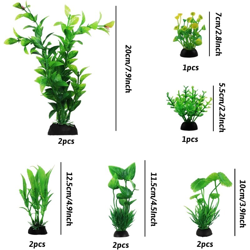 10Pcs/set Artificial Aquarium  - đánh giá và giá Aquarium Plant Vine