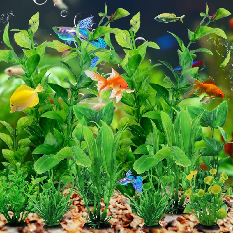 10Pcs/set Artificial Aquarium  - đánh giá và giá Aquarium Plant Vine