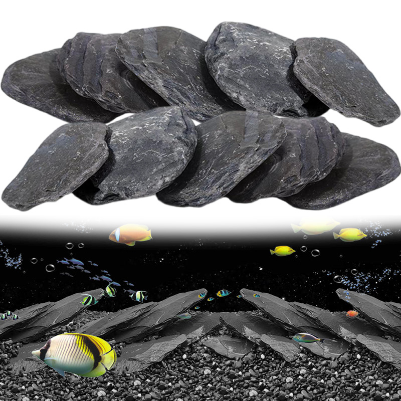 500g/1000g Aquarium Slate Chip - đánh giá và giá Aquasoil Substrate