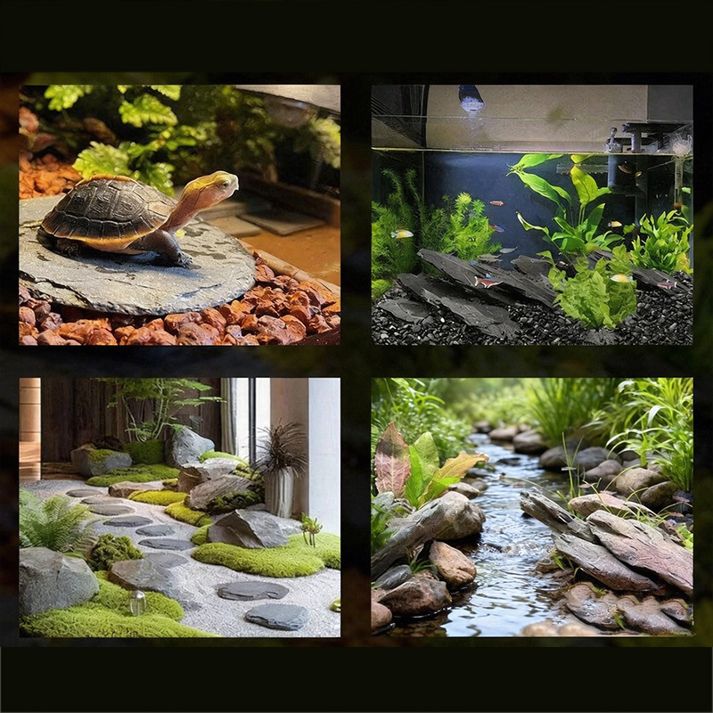 500g/1000g Aquarium Slate Chip - đánh giá và giá Aquasoil Substrate