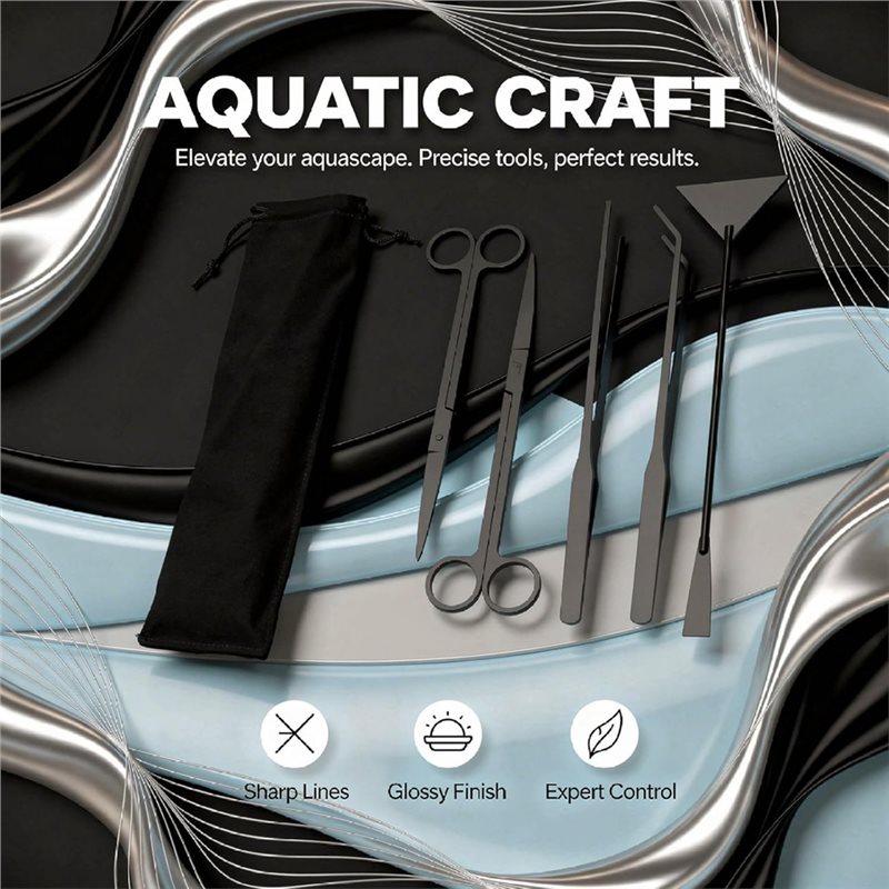 ABLK 5 Pcs Aquarium Tools Kit  - đánh giá và giá Planted Aquarium With Sand