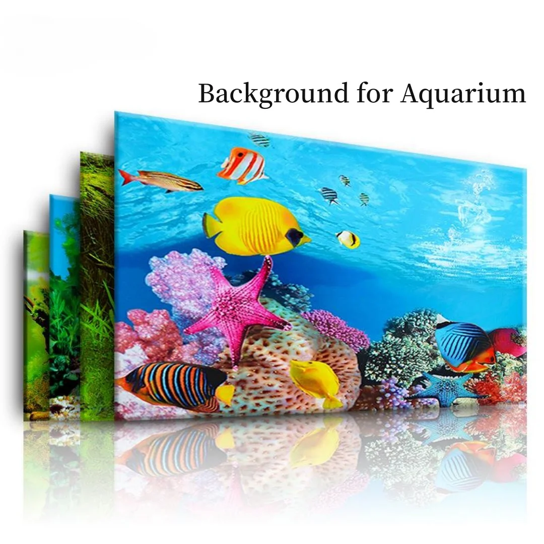 Background Aquarium 3D Sticker - đánh giá và giá Aquarium Planted Background