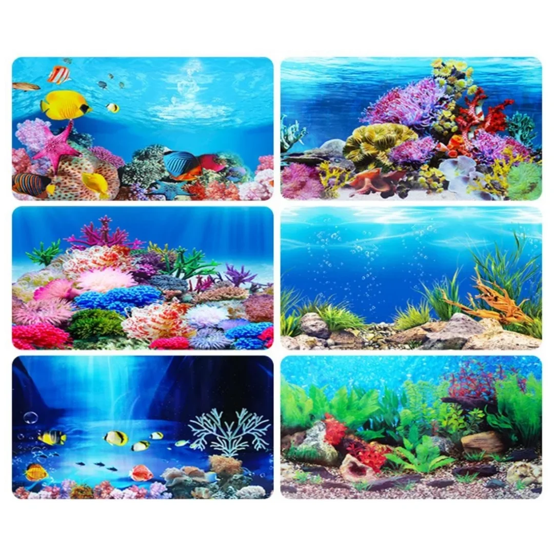 Background Aquarium 3D Sticker - đánh giá và giá Aquarium Planted Background