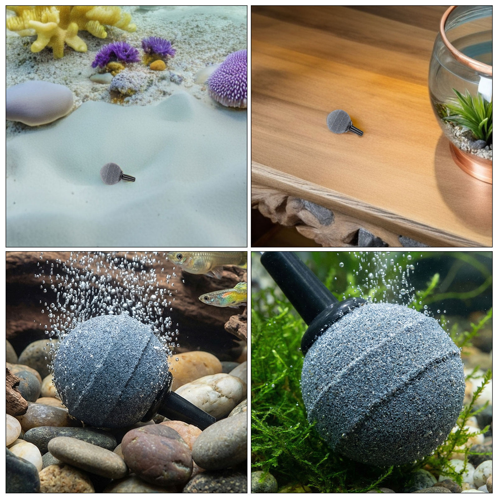 12pcs Aquarium Air Stone Bubbl - đánh giá và giá Planted Aquarium Care