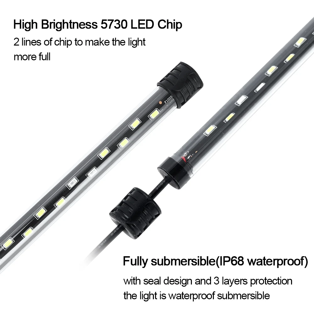 58CM  Aquarium Light LED Plant - đánh giá và giá Aquarium Plant Design