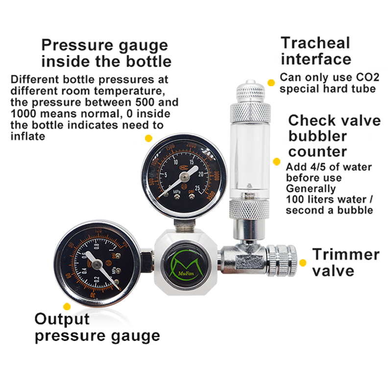Aquarium CO2 Regulator Magneti - đánh giá và giá Aquarium Plants Book