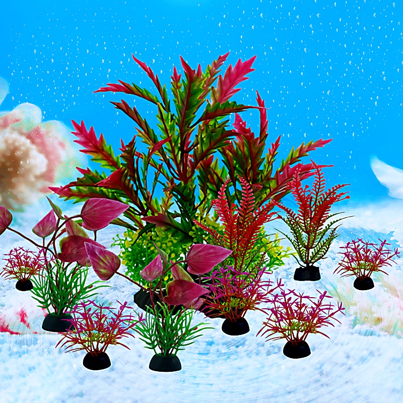 10PC Fish Tank DIY Artificial  - đánh giá và giá Aquarium Plant Design
